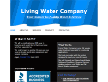 Tablet Screenshot of livingwatercoh2o.com